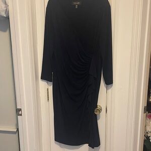 Black Label Long Sleeve Dress Navy dress